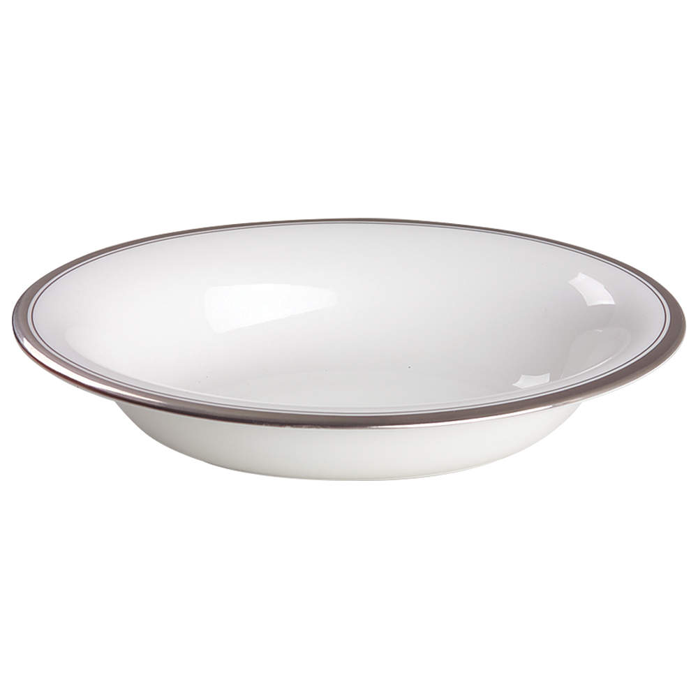 Harcourt Platinum 9" Oval Vegetable Bowl by Waterford China-1