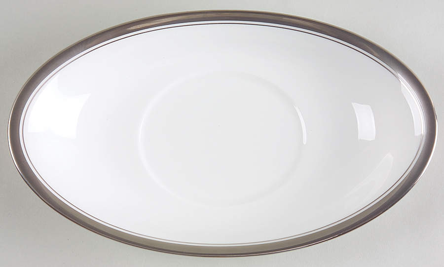 Harcourt Platinum Underplate for Gravy Boat by Waterford China-1