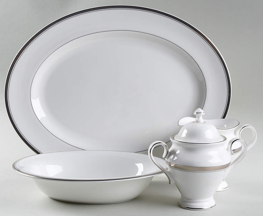 Harcourt Platinum 5 Piece Hostess Set by Waterford China-1