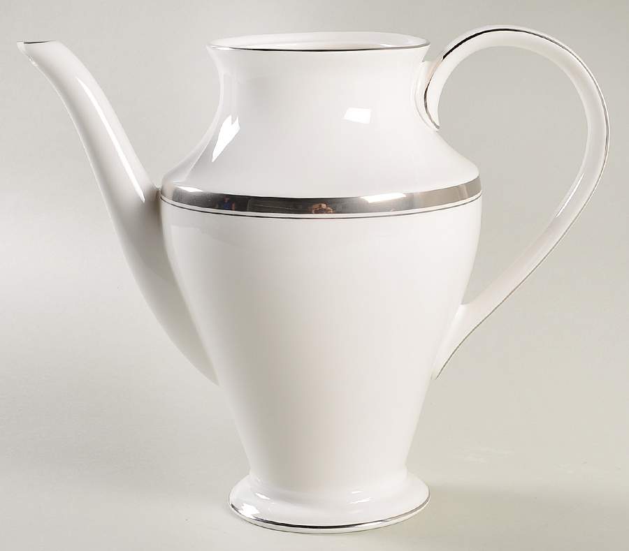 Harcourt Platinum Tea/Coffee Pot No Lid by Waterford China-1