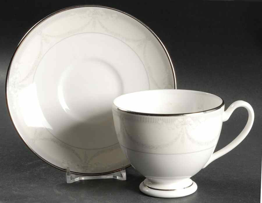 Malahide Footed Cup & Saucer Set by Waterford China-1