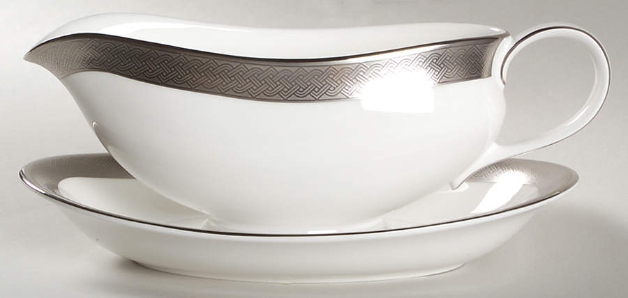 Kells Platinum Gravy Boat & Underplate by Waterford China-1