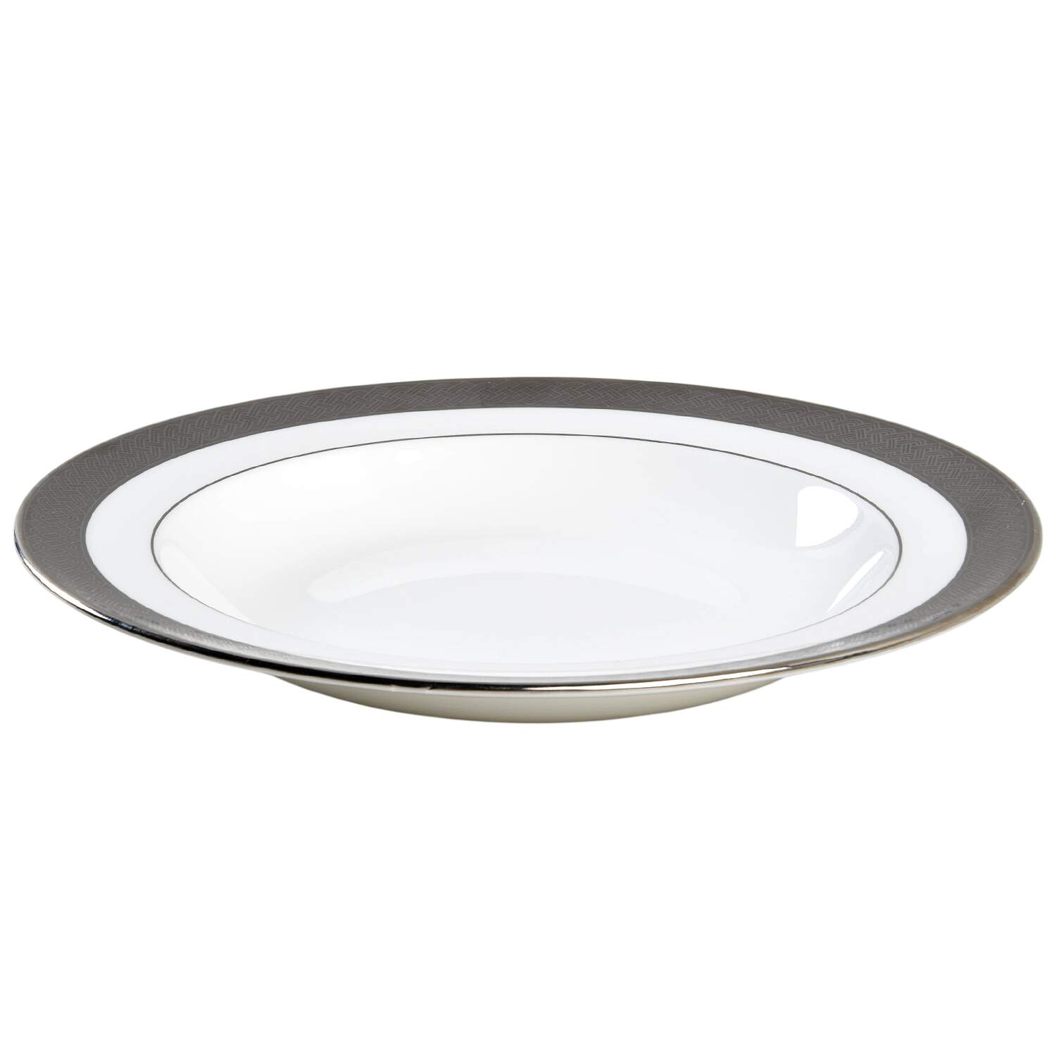 Kells Platinum Large Rim Soup Bowl by Waterford China-1