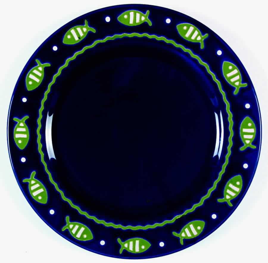 Fun Fish Blue Salad Plate by Waechtersbach-1