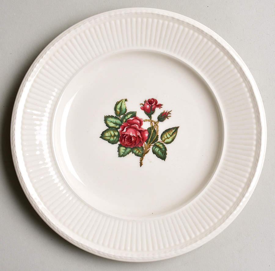 Moss Rose (Newer, Black Backstamp) Dessert/Pie Plate by Wedgwood-1