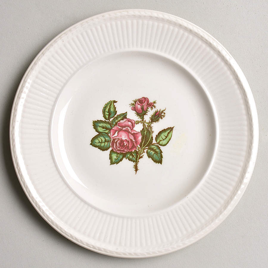 Moss Rose (Newer, Black Backstamp) Bread & Butter Plate by Wedgwood-1