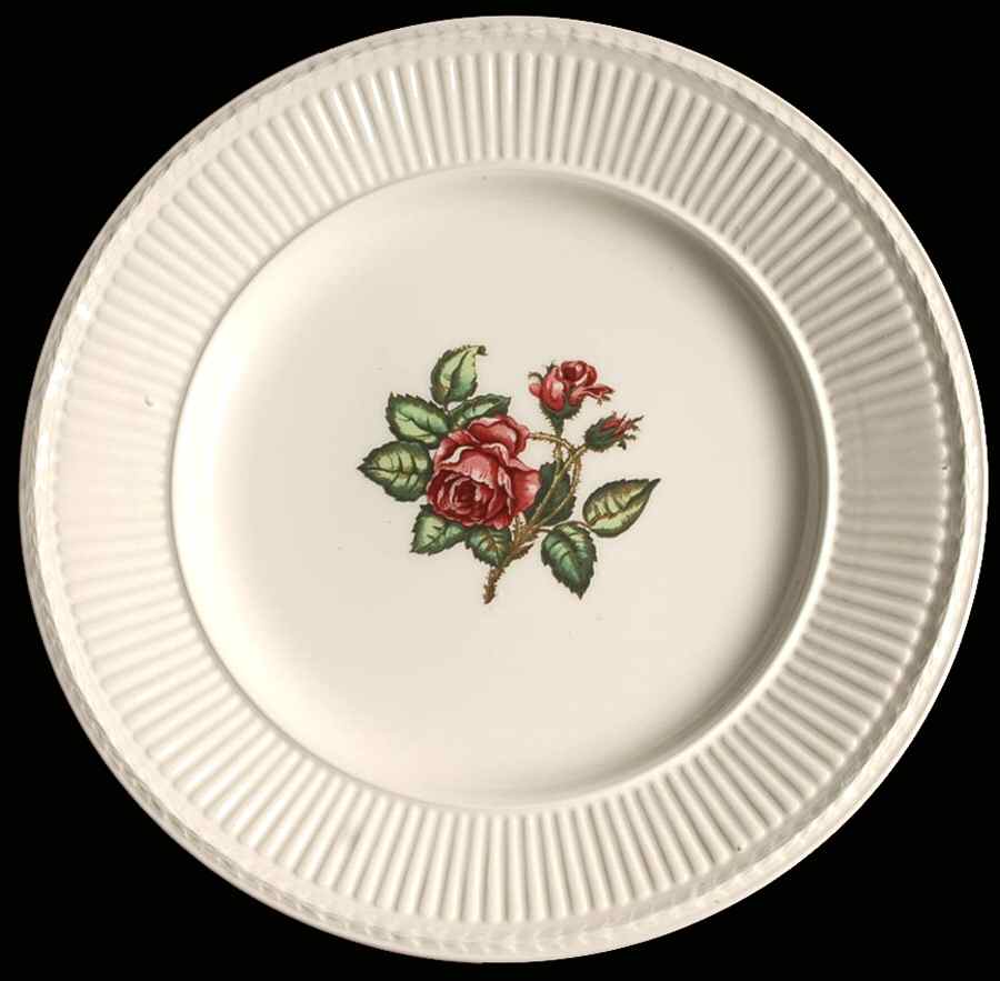Moss Rose (Newer, Black Backstamp) Luncheon Plate by Wedgwood-1