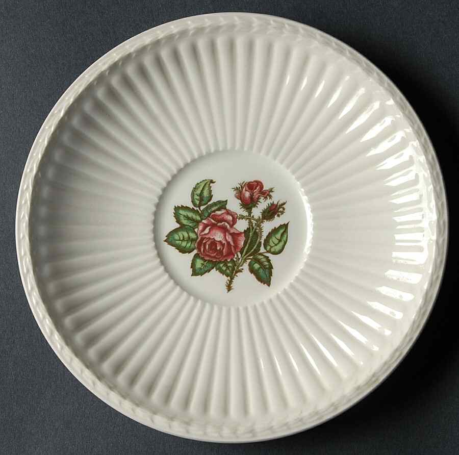 Moss Rose (Newer, Black Backstamp) Saucer by Wedgwood-1