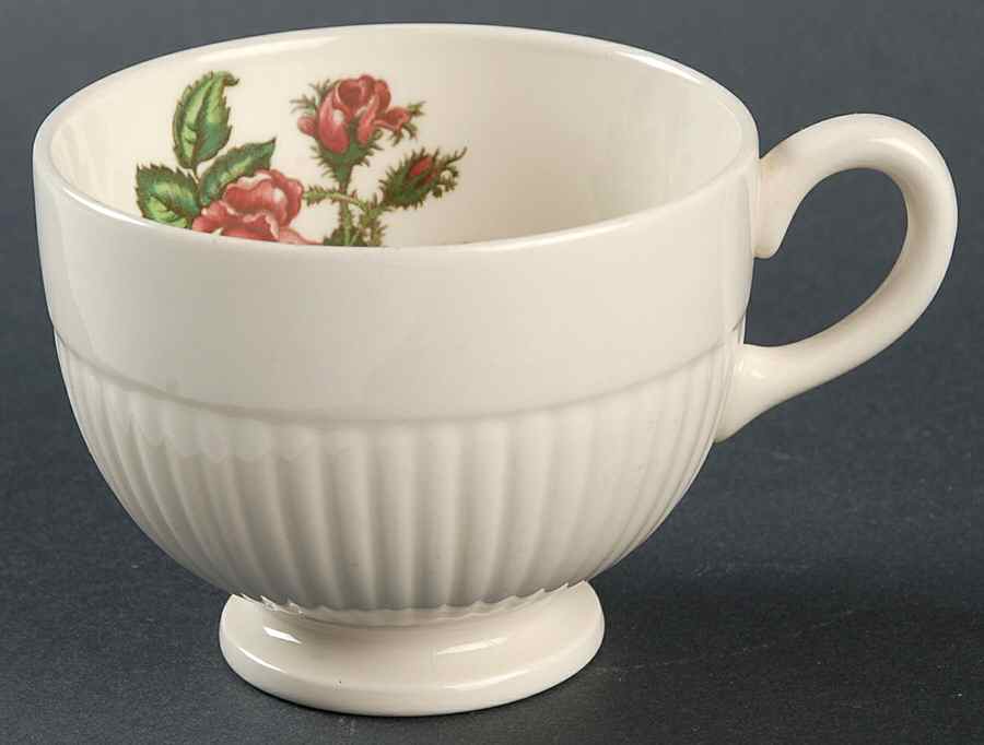 Moss Rose (Newer, Black Backstamp) Footed Cup by Wedgwood-1
