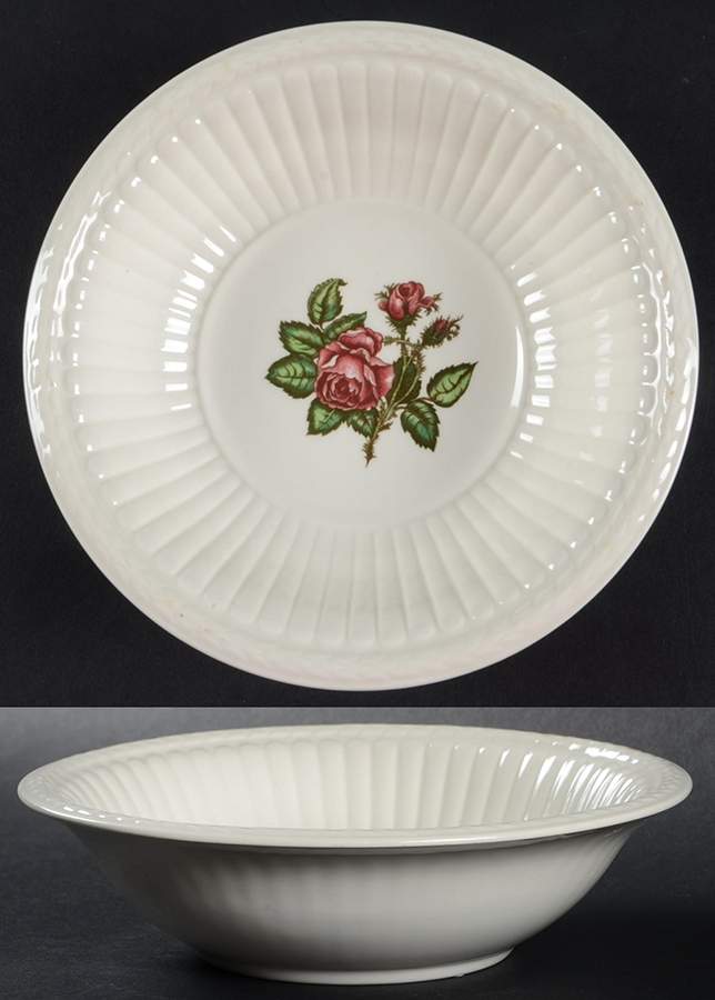 Moss Rose (Newer, Black Backstamp) Coupe Cereal Bowl by Wedgwood-1