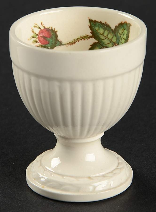 Moss Rose (Newer, Black Backstamp) Single Egg Cup by Wedgwood-1