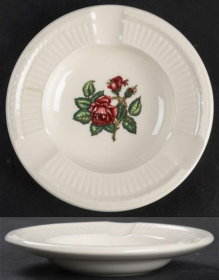 Moss Rose (Newer, Black Backstamp) Small Ashtray by Wedgwood-1