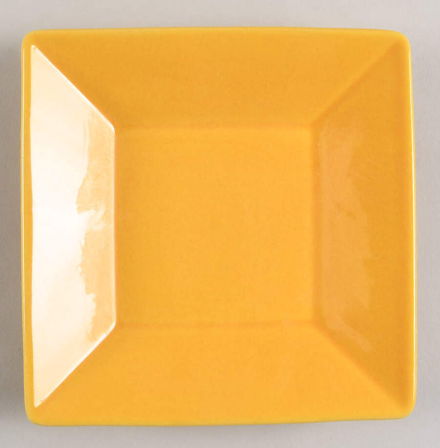 Fun Factory Yellow (Germany) Square Salad Plate by Waechtersbach-1