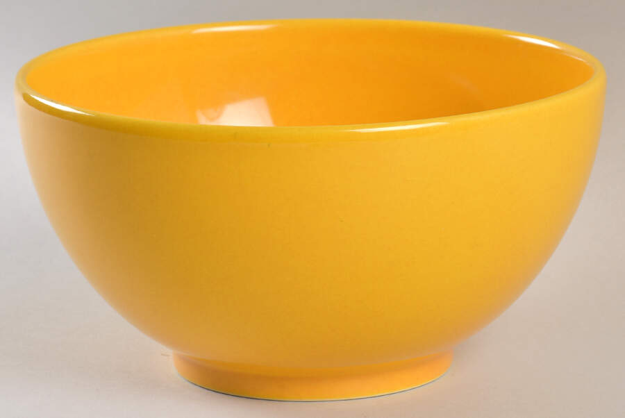 Fun Factory Yellow (Germany) 7" Round Vegetable Bowl by Waechtersbach-1