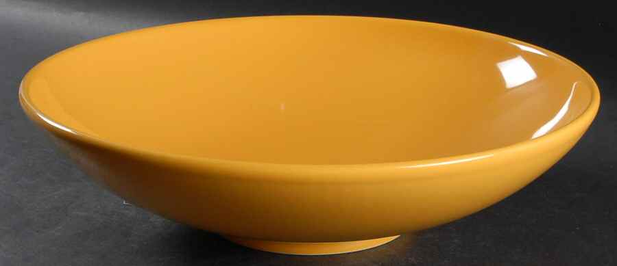 Fun Factory Yellow (Germany) Low Fruit/Pasta Bowl by Waechtersbach-1