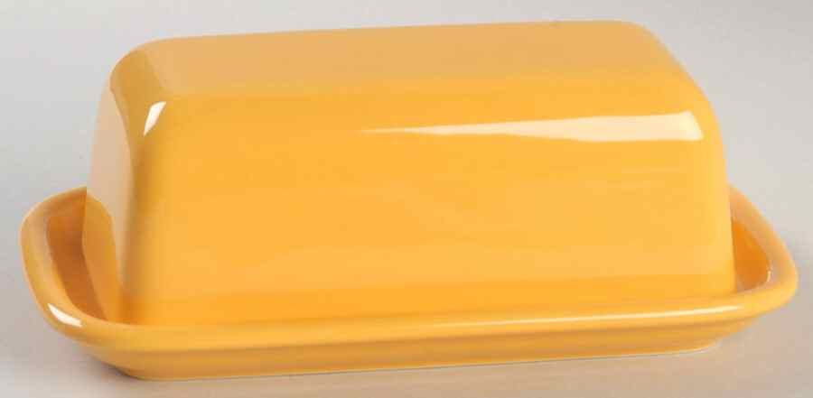 Fun Factory Yellow (Germany) 1/4 Lb Covered Butter by Waechtersbach-1
