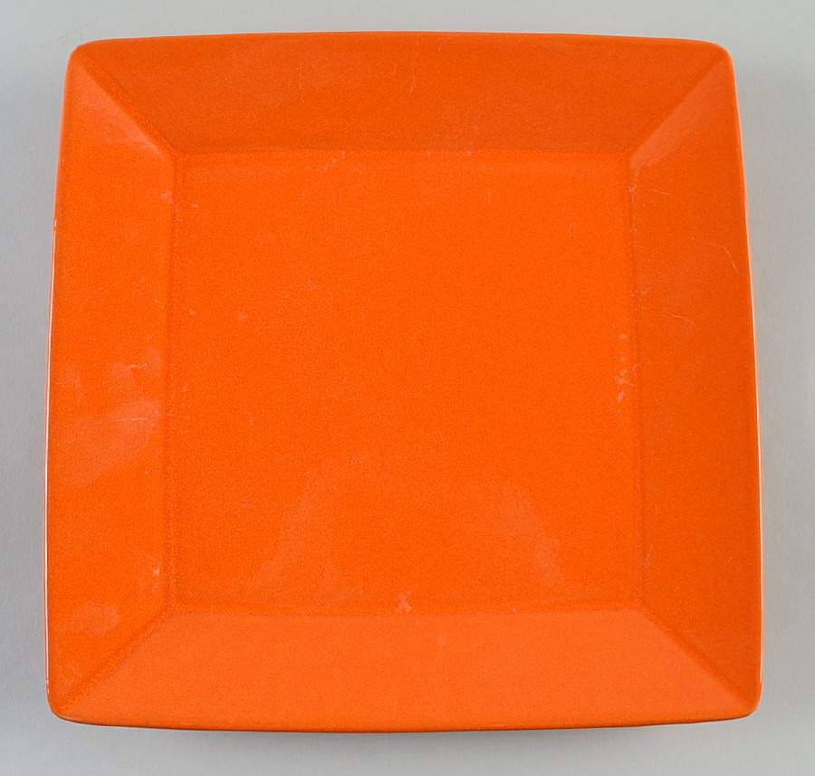Fun Factory Freestyle Orange (Germany) Square Dinner Plate by Waechtersbach-1