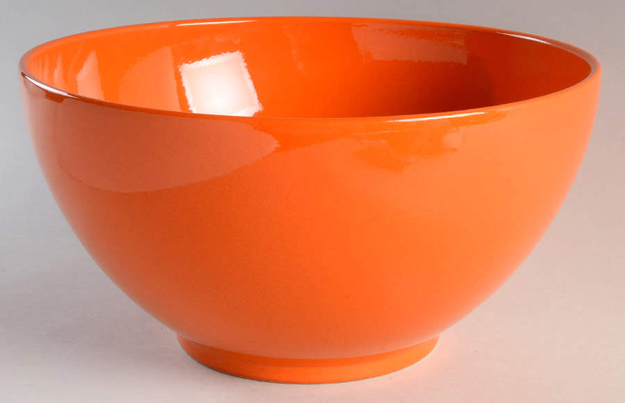 Fun Factory Freestyle Orange (Germany) 11" Round Vegetable Bowl by Waechtersbach-1