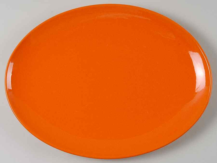 Fun Factory Freestyle Orange (Germany) 12" Oval Serving Platter by Waechtersbach-1