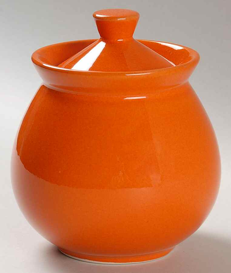 Fun Factory Freestyle Orange (Germany) Sugar Bowl & Lid by Waechtersbach-1
