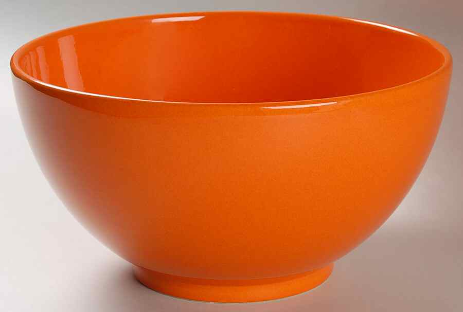 Fun Factory Freestyle Orange (Germany) 9" Round Vegetable Bowl by Waechtersbach-1
