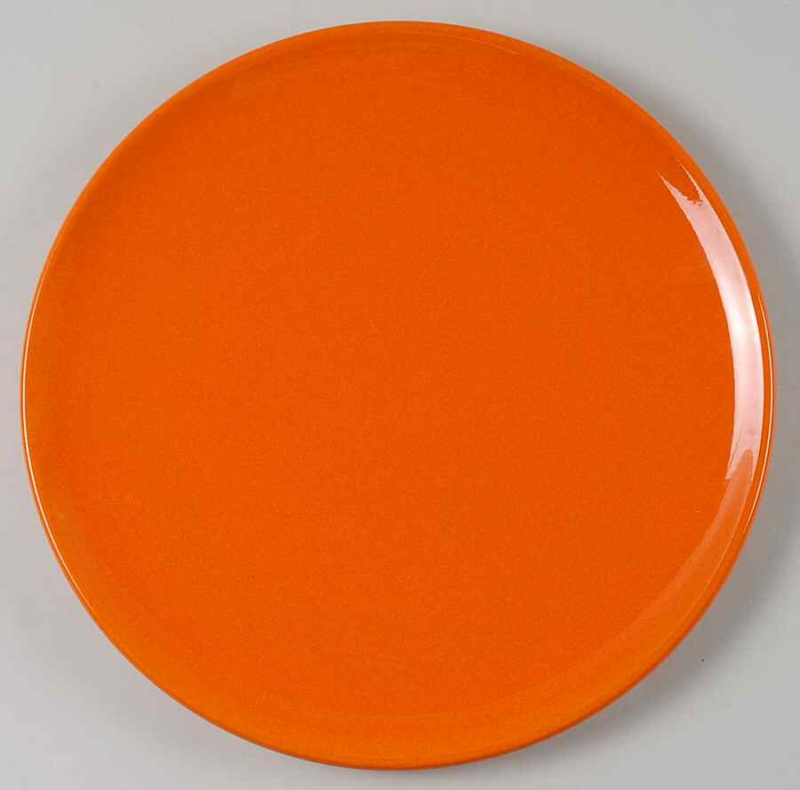 Fun Factory Freestyle Orange (Germany) Coupe Dinner Plate by Waechtersbach-1