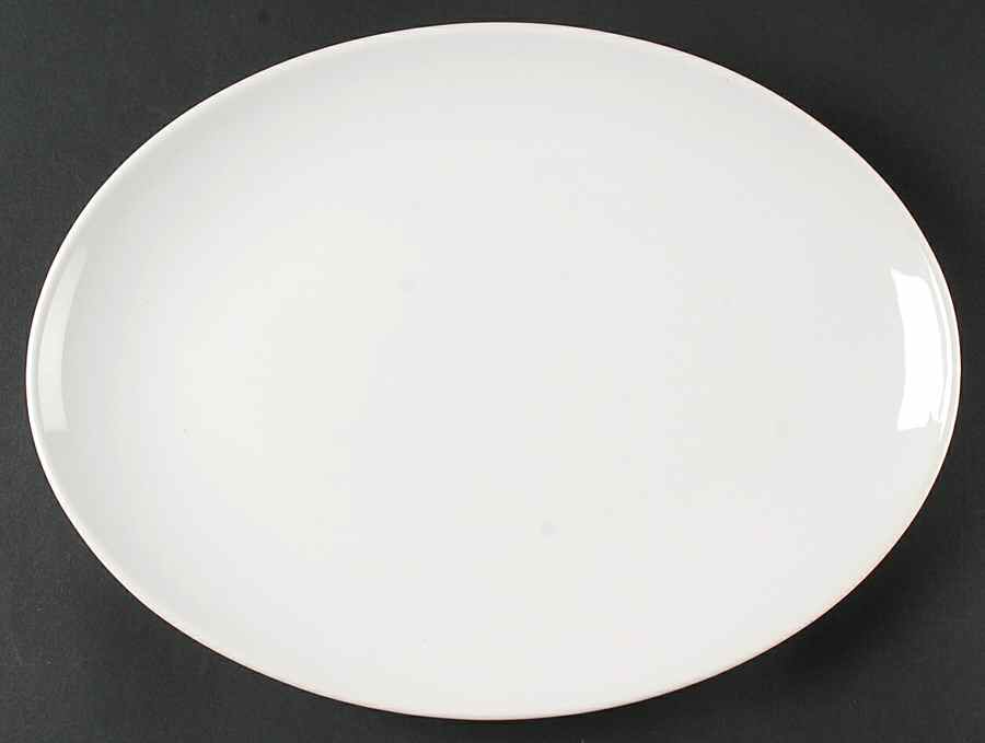 Fun Factory Freestyle White (Germany) 12" Oval Serving Platter by Waechtersbach-1