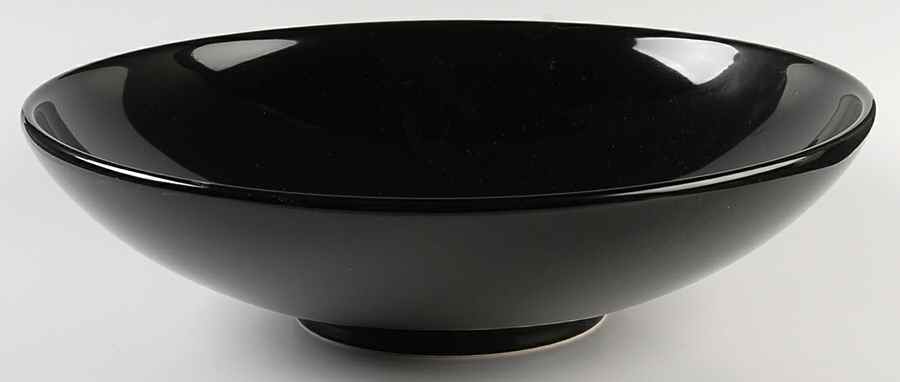 Fun Factory Freestyle Black (Germany) Low Fruit/Pasta Bowl by Waechtersbach-1