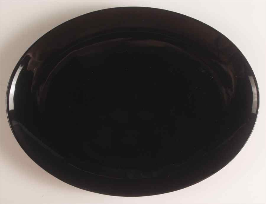 Fun Factory Freestyle Black (Germany) 13" Oval Serving Platter by Waechtersbach-1