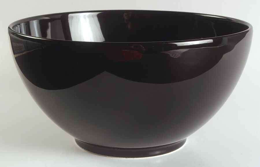 Fun Factory Freestyle Black (Germany) 11" Round Vegetable Bowl by Waechtersbach-1