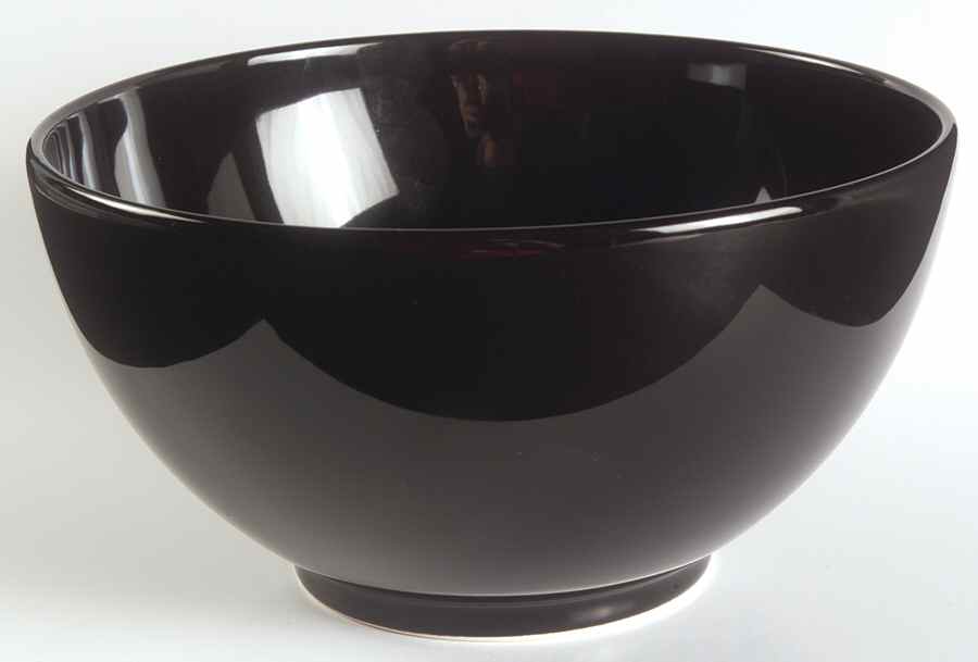 Fun Factory Freestyle Black (Germany) 9" Round Vegetable Bowl by Waechtersbach-1