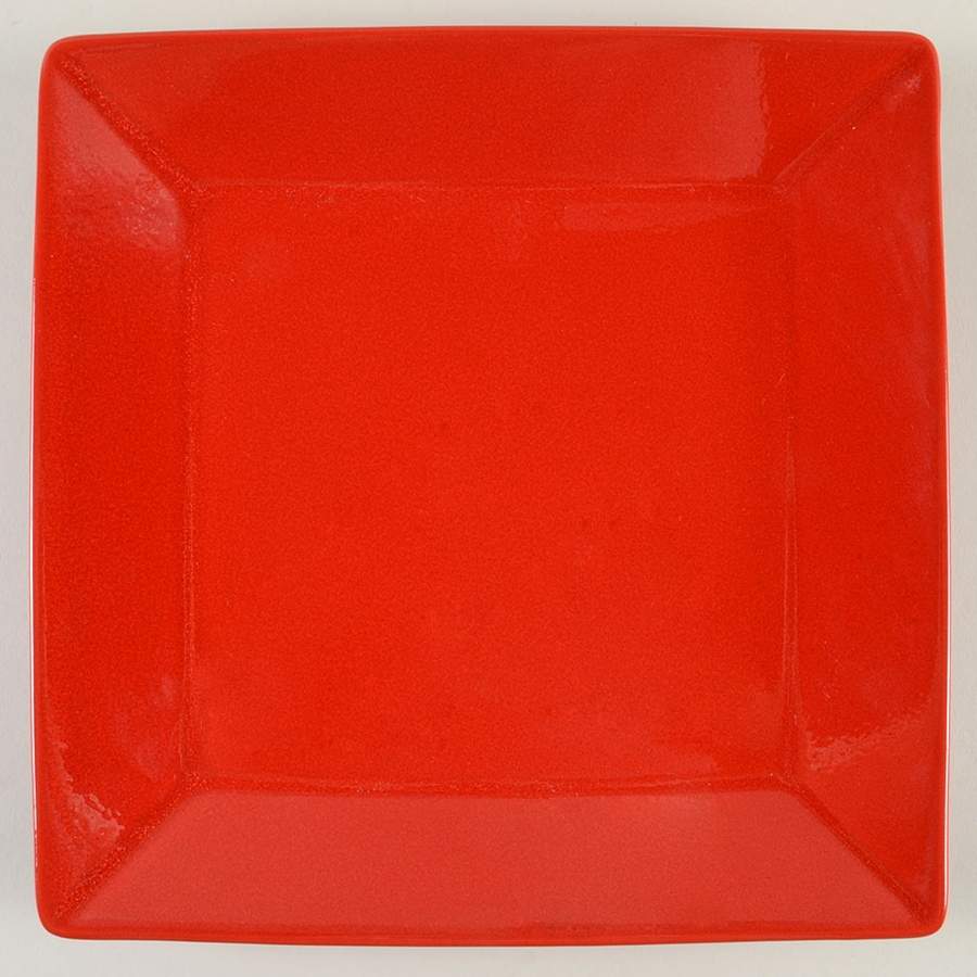 Asia Red (Cherry) Square Dinner Plate by Waechtersbach-1