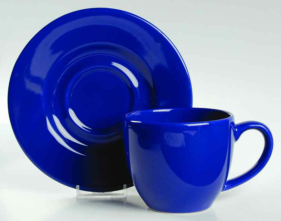 Fun Factory Royal Blue (Germany) Jumbo Cup & Saucer Set by Waechtersbach-1