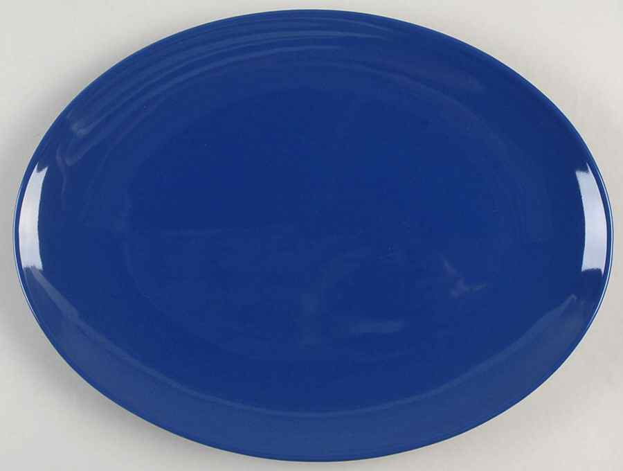 Fun Factory Royal Blue (Germany) 13" Oval Serving Platter by Waechtersbach-1
