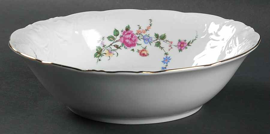 Rose Garden 9" Round Vegetable Bowl by Wawel-1