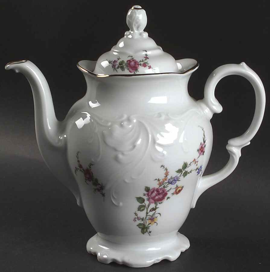 Rose Garden Coffee Pot & Lid by Wawel-1
