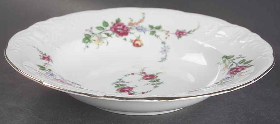 Rose Garden Rim Soup Bowl by Wawel-1