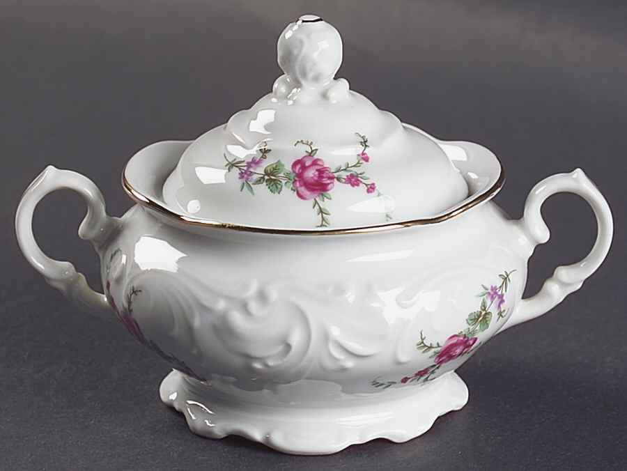Rose Garden Mini Sugar Bowl & Lid by Wawel-1