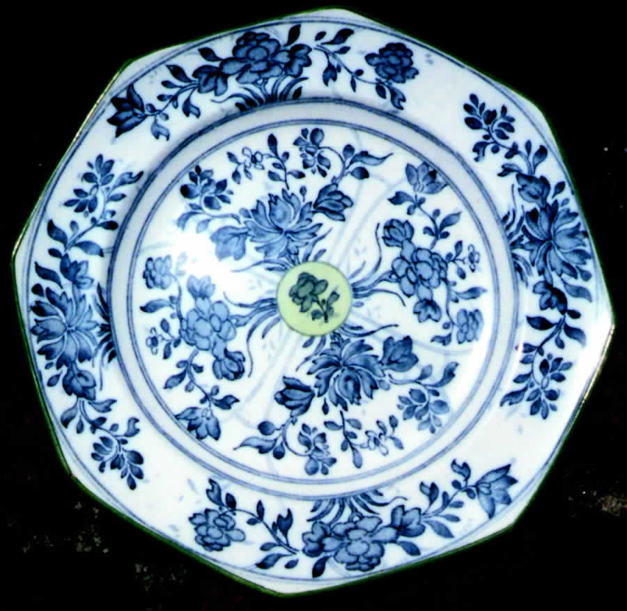 Ningpo (Green Trim) Salad Plate by Wedgwood-1