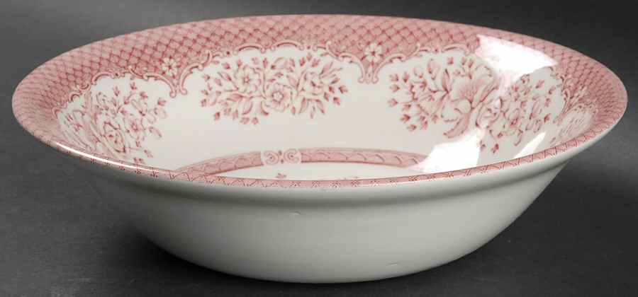 Kew Pink 9" Round Vegetable Bowl by Wood & Sons-1