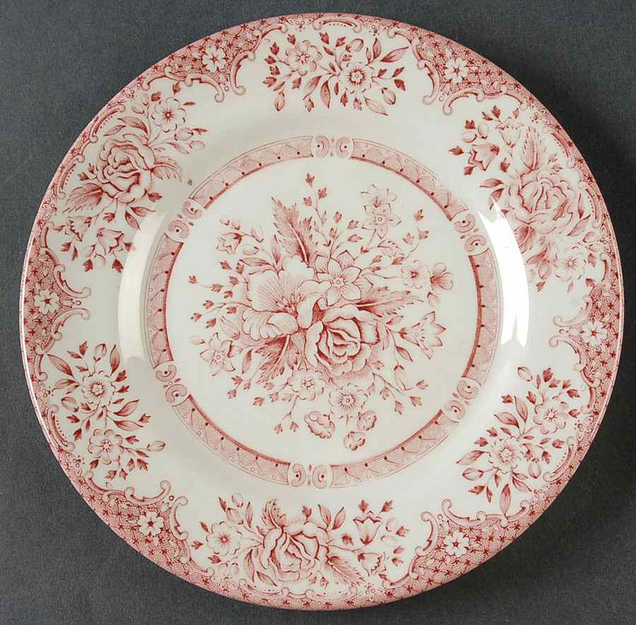 Kew Pink Bread & Butter Plate by Wood & Sons-1
