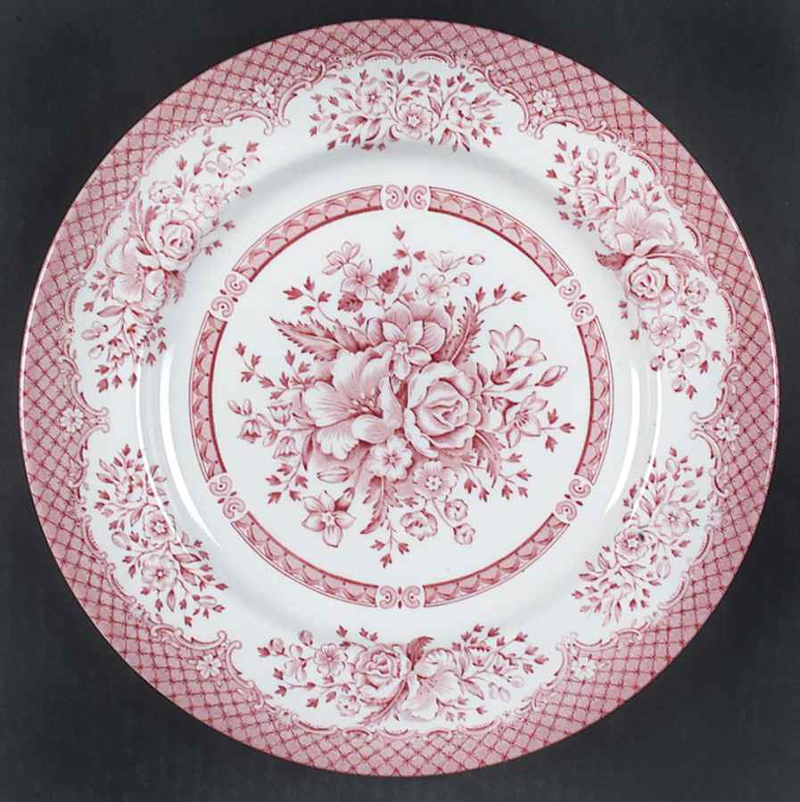 Kew Pink Dinner Plate by Wood & Sons-1