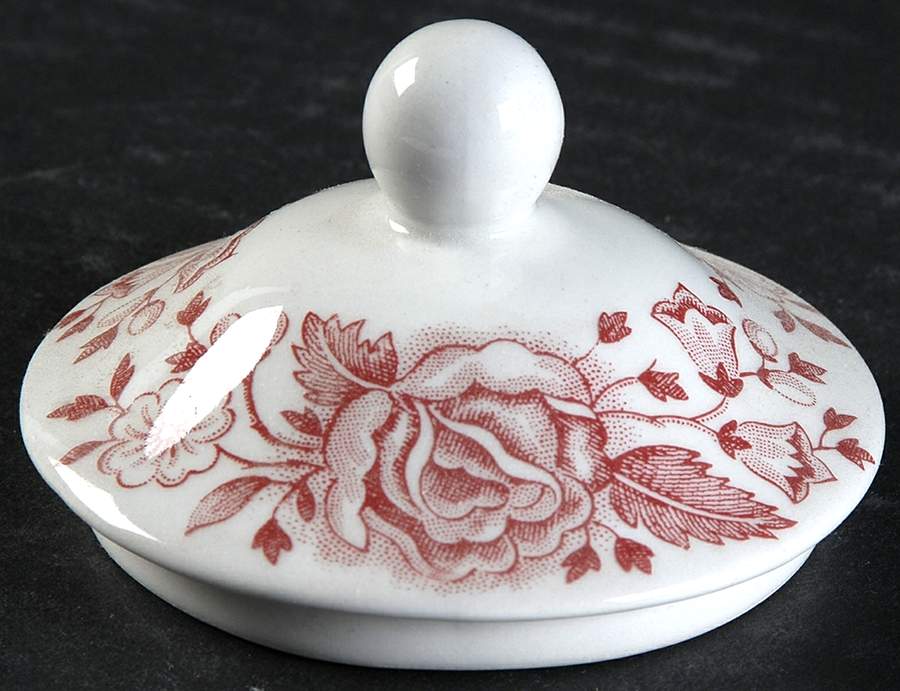 Kew Pink Lid for Sugar Bowl by Wood & Sons-1