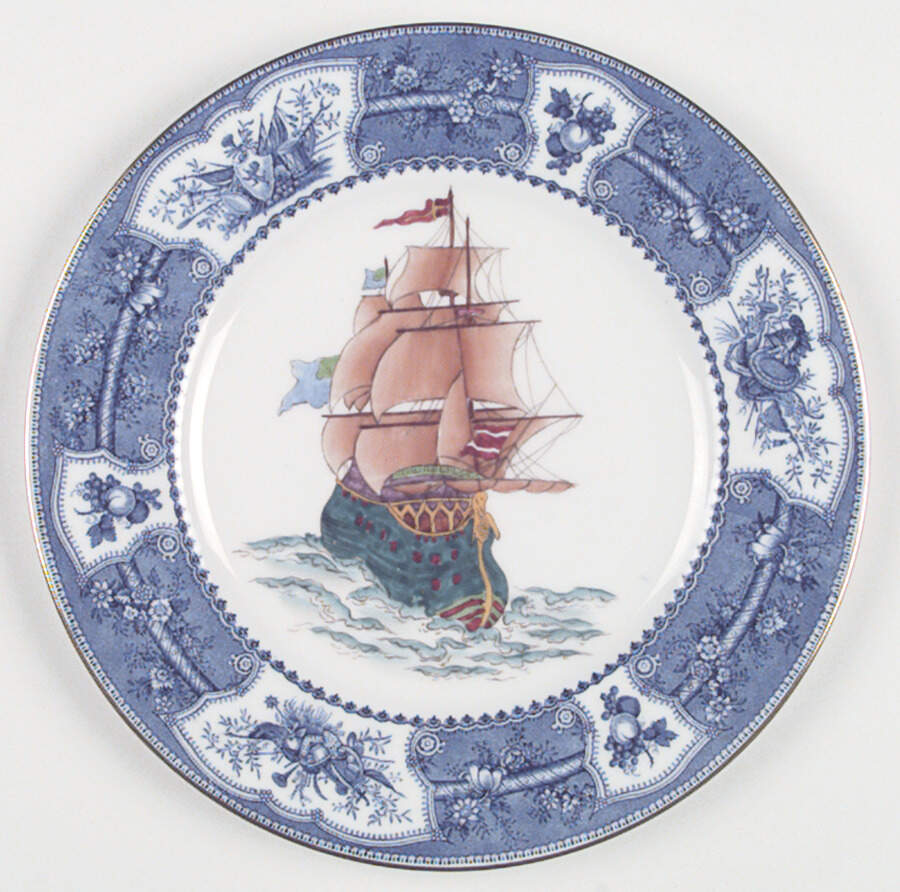 Ships Dinner Plate by Wedgwood-1
