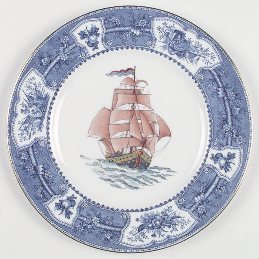 Ships Dinner Plate by Wedgwood-1