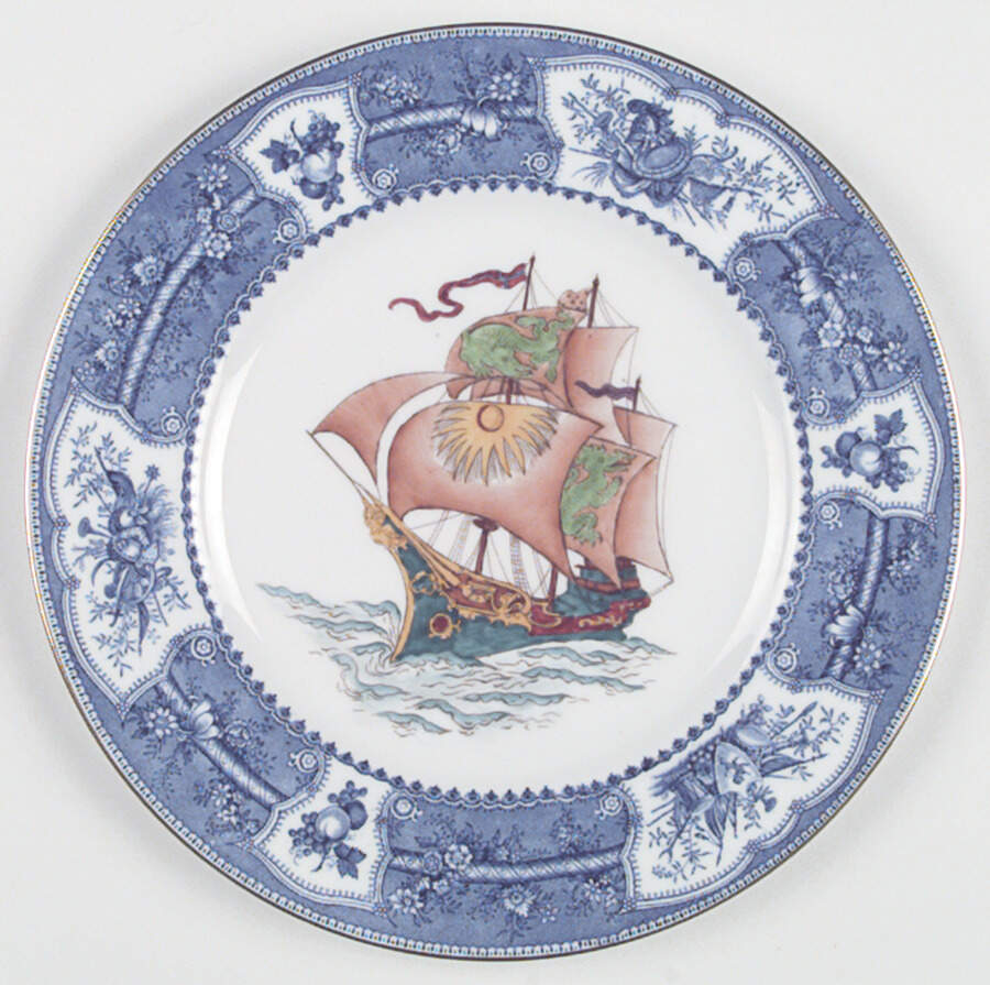 Ships Dinner Plate by Wedgwood-1
