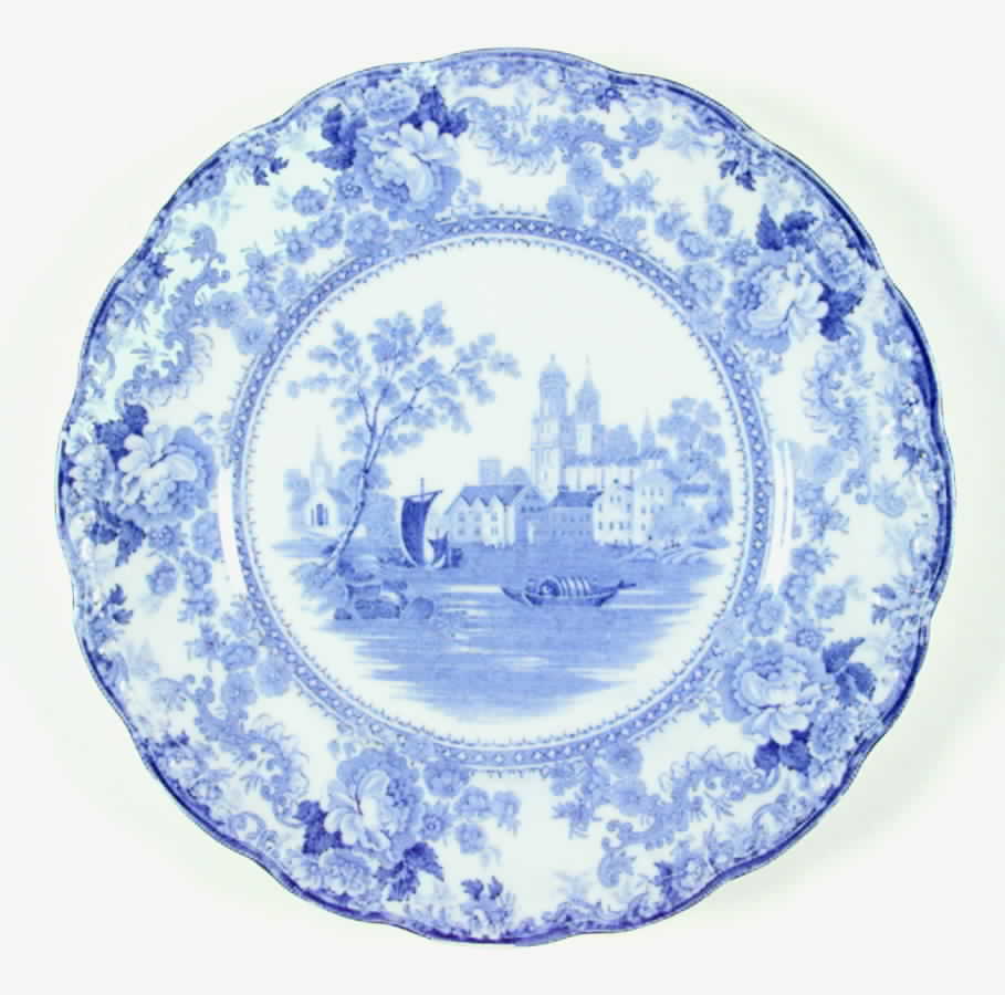 Togo (Transferware, No Gold) Dinner Plate by F Winkle-1