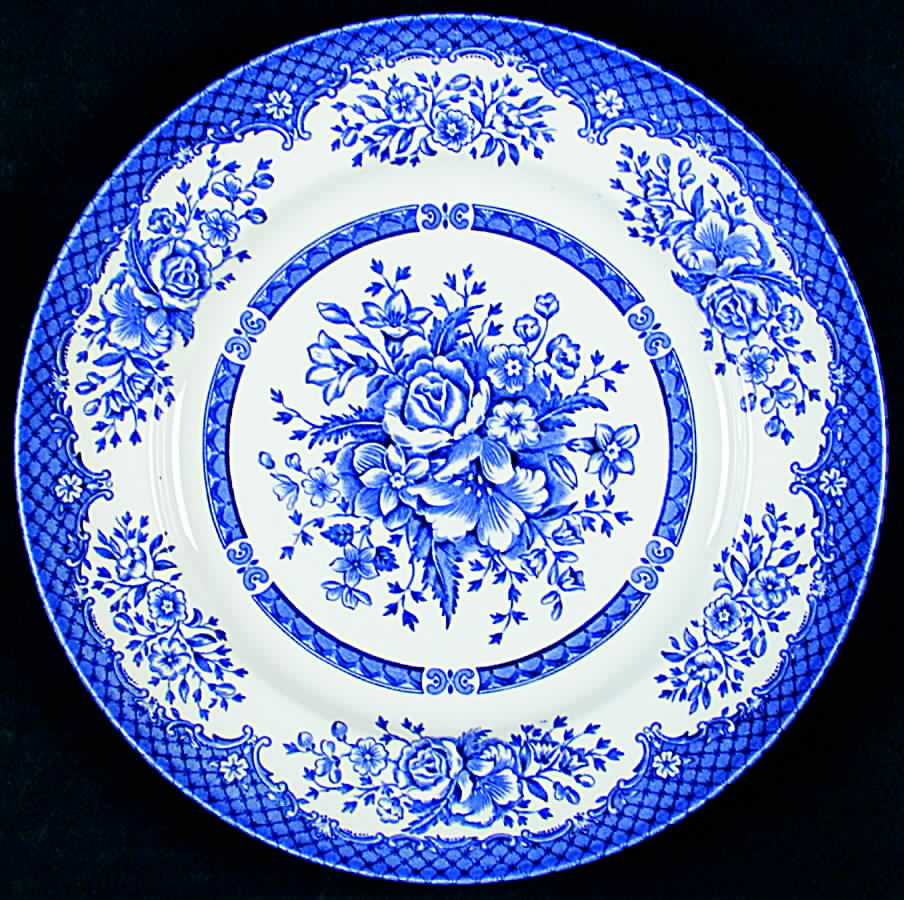 Kew Blue Dinner Plate by Wood & Sons-1