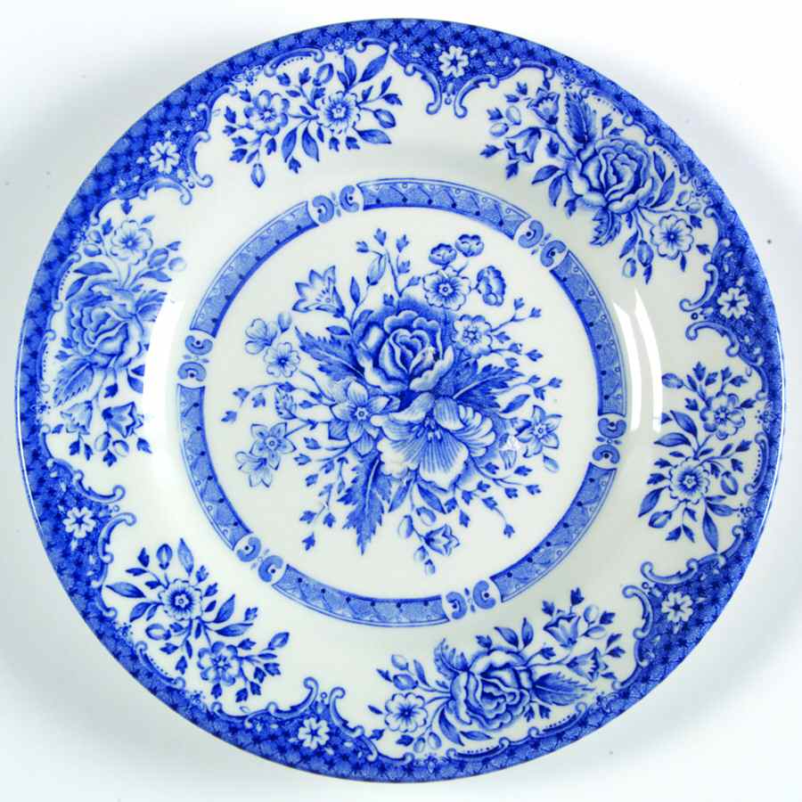 Kew Blue Bread & Butter Plate by Wood & Sons-1