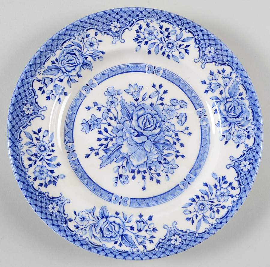Kew Blue Salad Plate by Wood & Sons-1